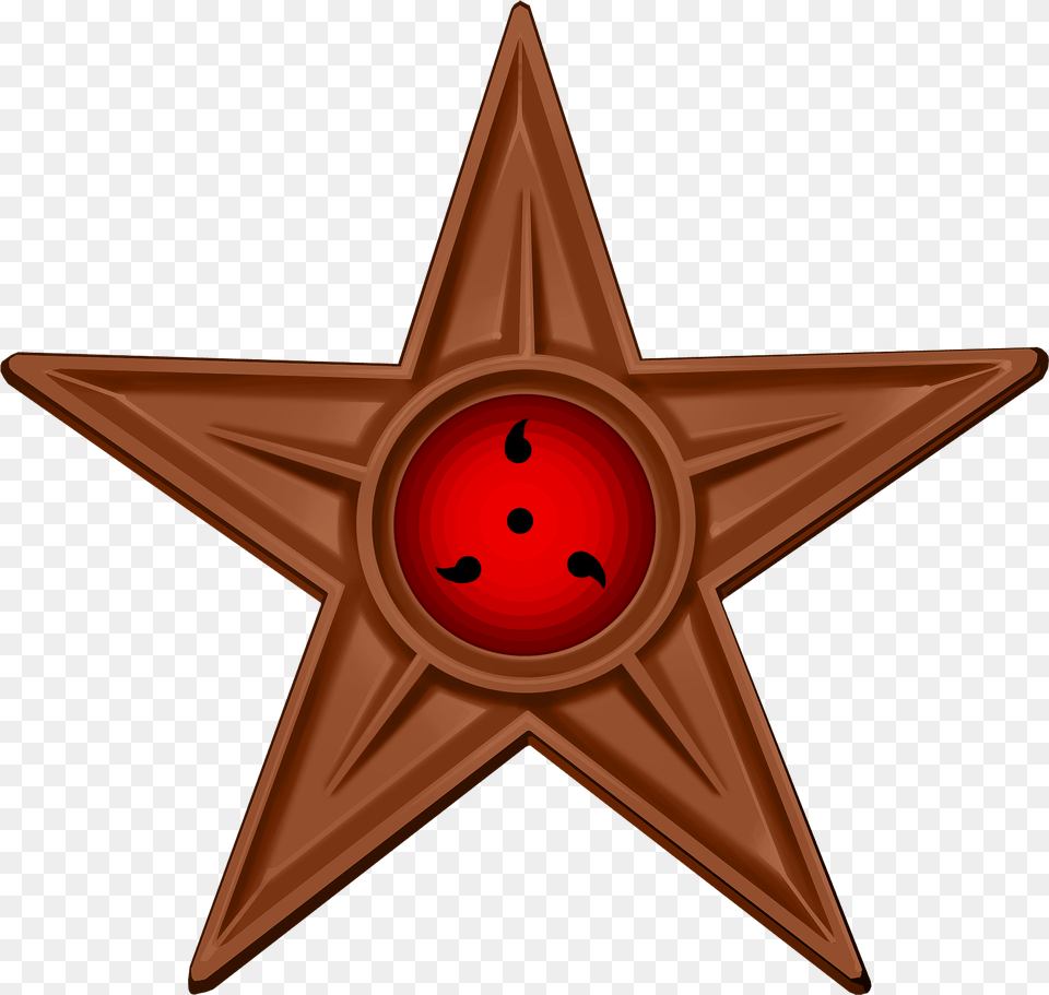 Barnstar Naruto Sharingan Tiranga Star, Star Symbol, Symbol, Cross Free Transparent Png