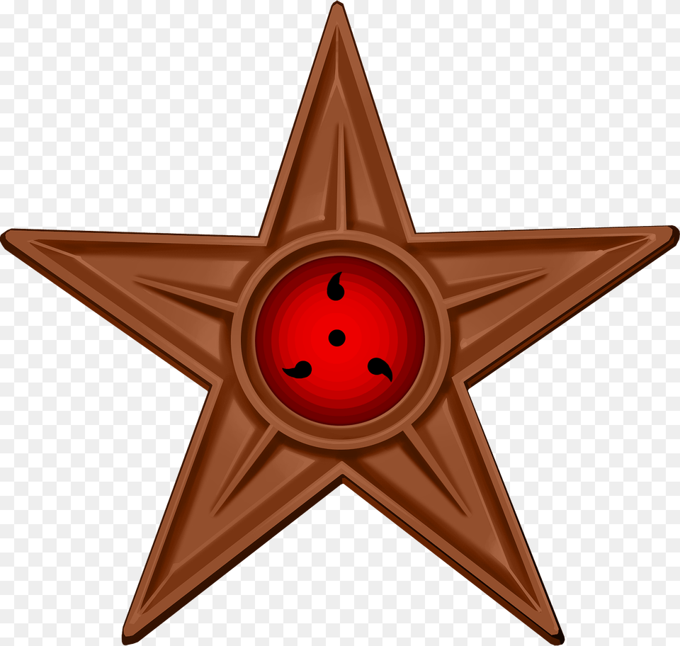 Barnstar Naruto Sharingan Wild West Pics, Star Symbol, Symbol, Cross Free Transparent Png