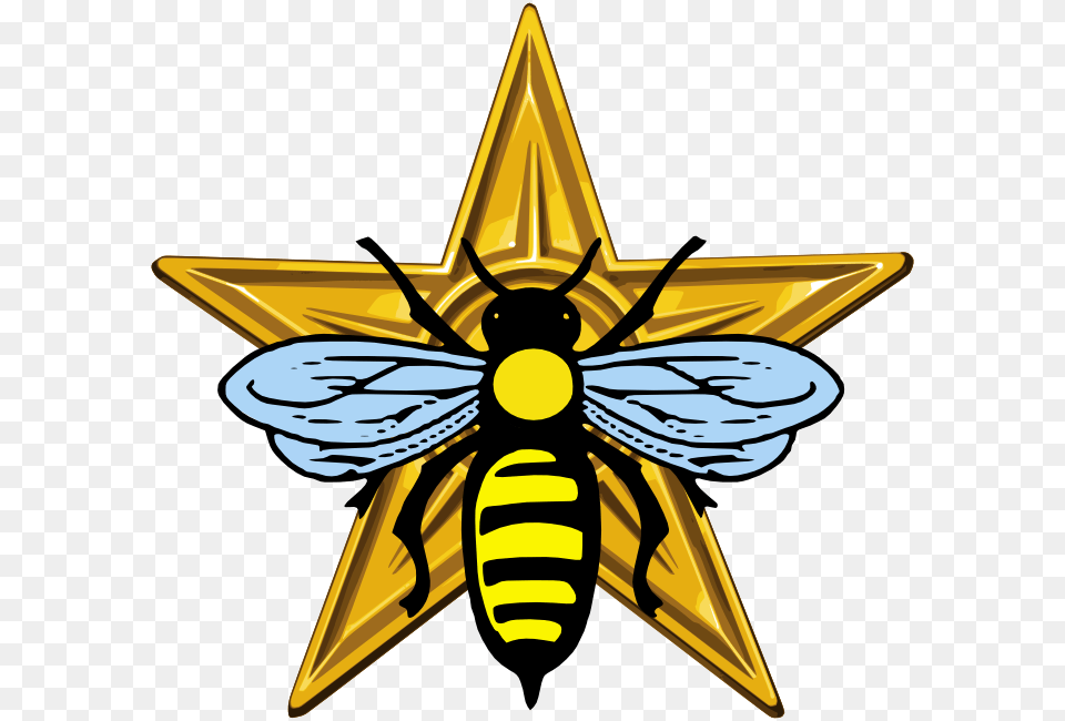 Barnstar Of Busy Bee, Animal, Insect, Invertebrate, Wasp Png