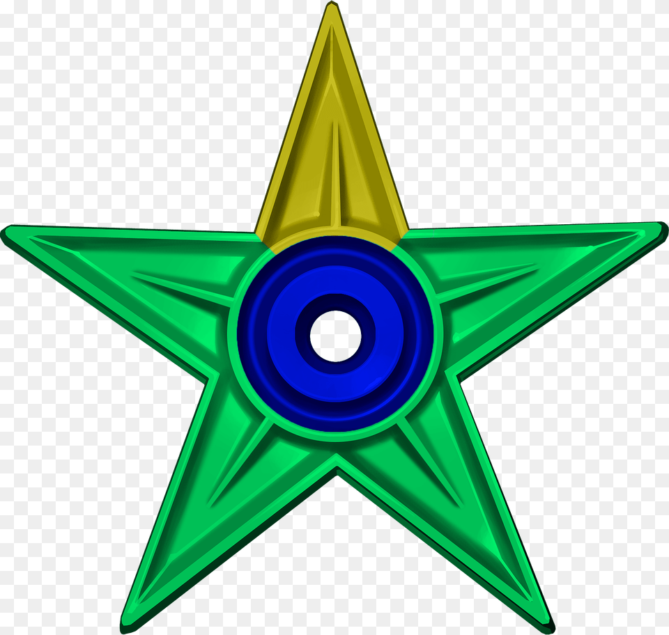 Barnstar Of Existence, Star Symbol, Symbol, Cross Free Transparent Png