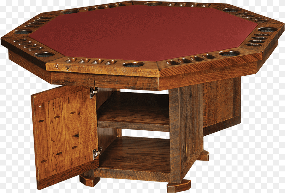 Barnwood Poker Table, Furniture Png