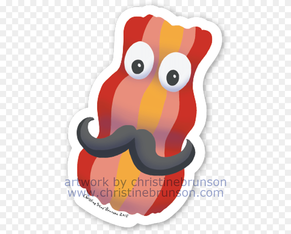 Baron Mustach Sticker Happy, Food, Meat, Pork, Head Free Png Download