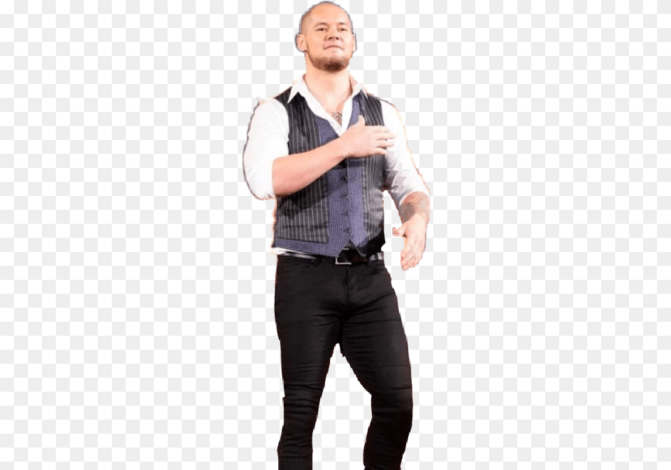 Baroncorbin Wwe Standing, Vest, Shirt, Clothing, Person Free Transparent Png