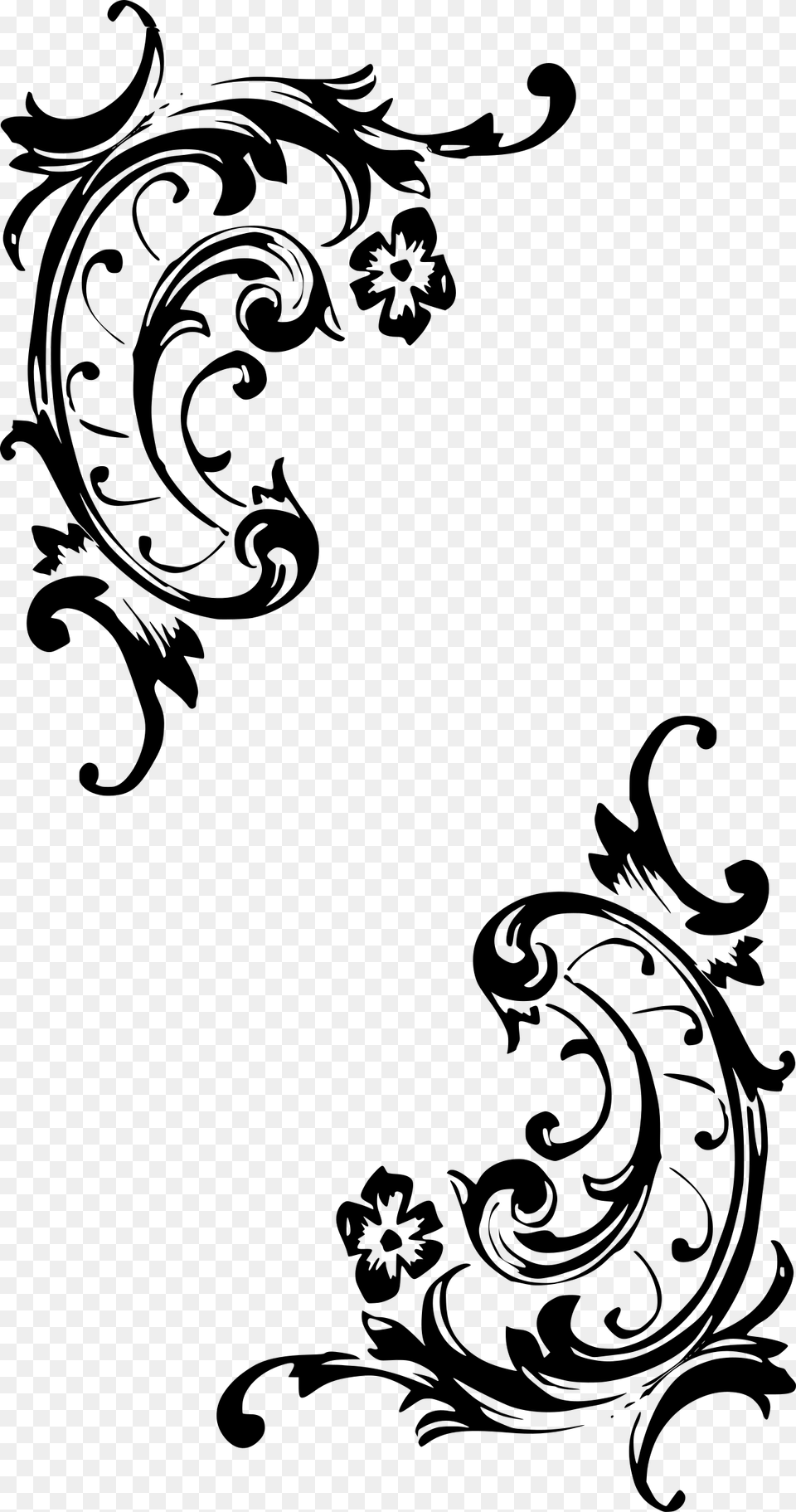 Baroque Pattern Style Picture, Gray Free Transparent Png