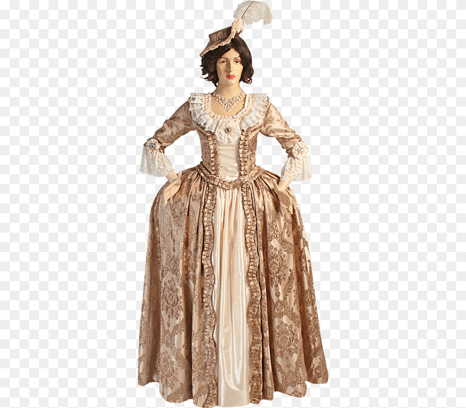 Baroque Renaissance Dress Baroque And Renaissance Costumes, Lady, Gown, Formal Wear, Person Free Png