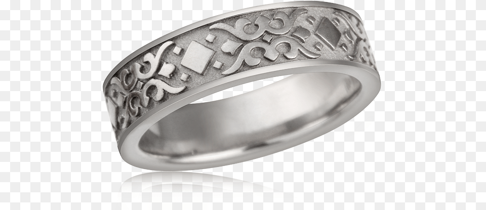 Baroque Wedding Band In Palladium Engagement Ring, Accessories, Jewelry, Platinum, Silver Free Transparent Png