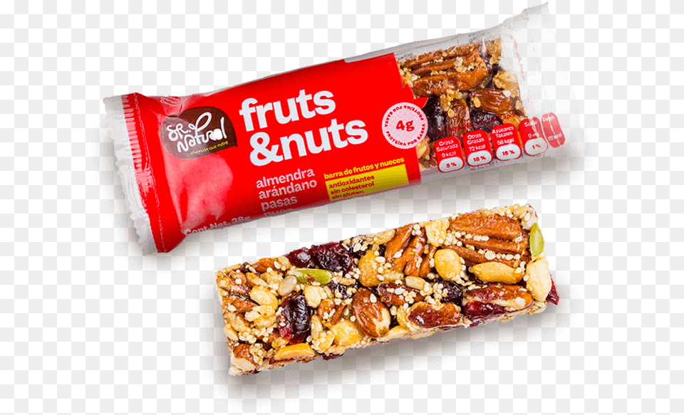 Barra Frutsampnuts 38g Russian Candy, Food, Grain, Nut, Pecan Free Png Download