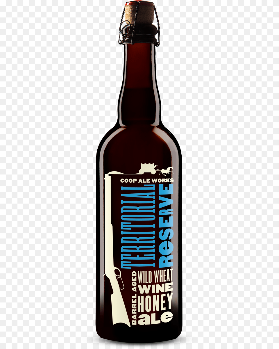 Barrel Aged Wild Wheat Wine Honey Ale Coop Territorial Reserve, Alcohol, Beer, Beer Bottle, Beverage Free Transparent Png