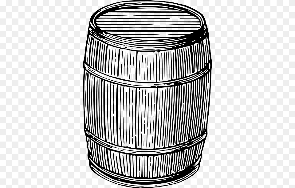 Barrel Black And White Illustration, Keg Png