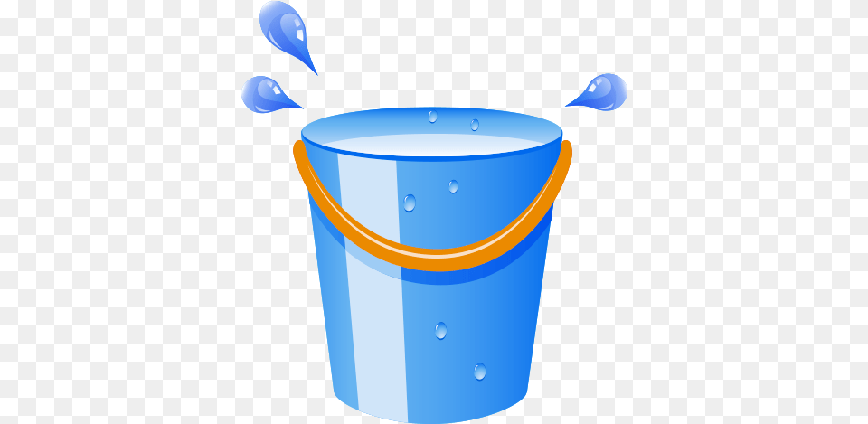 Barrel Cleaning Blue Droplets Water Bucket, Hot Tub, Tub, Cutlery, Spoon Free Transparent Png