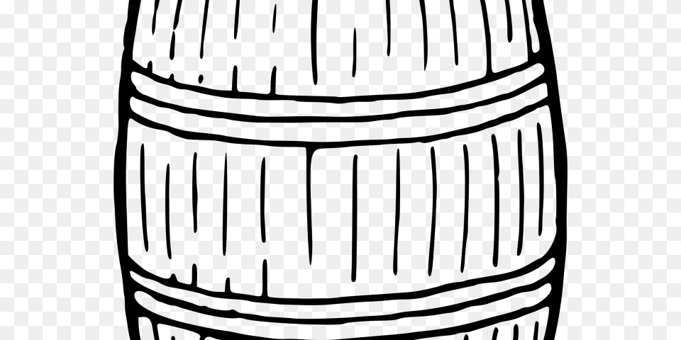 Barrel Clipart, Gray Png
