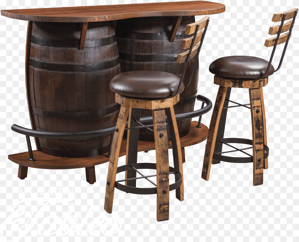 Barrel Download Bar Table Transparent Background, Chair, Furniture, Dining Table, Bar Stool Png