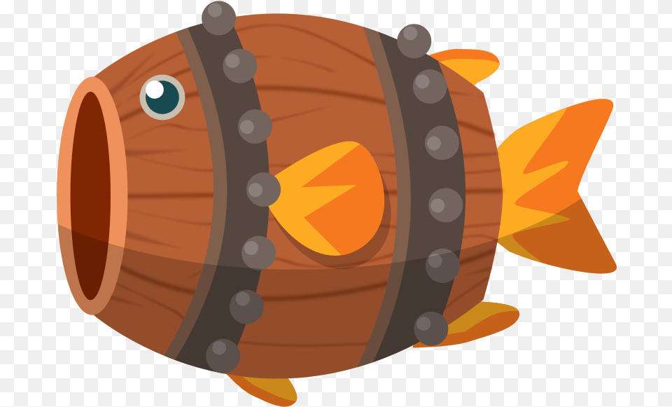 Barrel Fish Animation From Openclipart Apng Keg Free Png Download