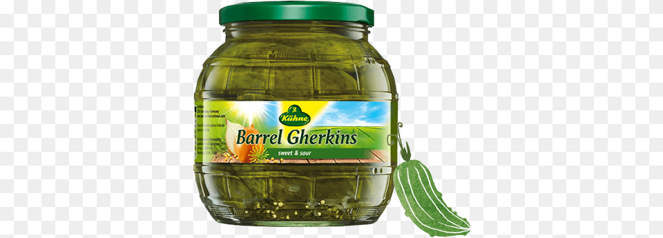 Barrel Gherkins With Dill Onions Amp Mustard Seeds Kuehne Barrel Gherkins, Food, Pickle, Relish, Bottle Png Image