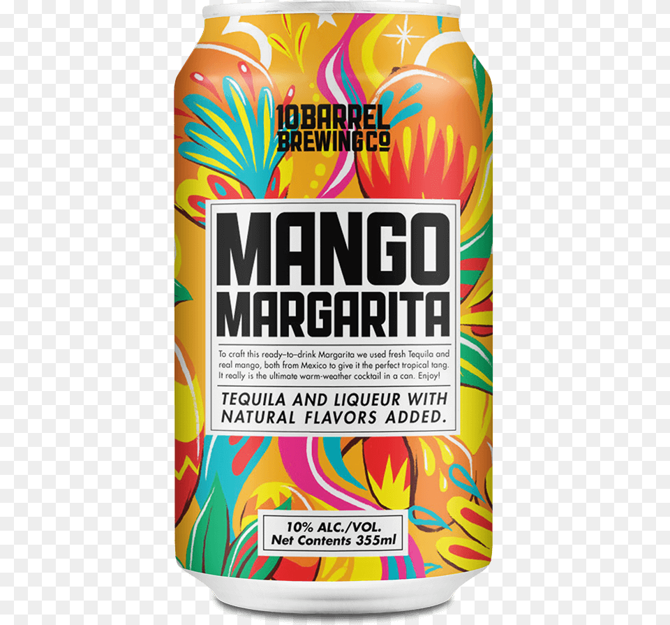 Barrel Mango Margarita, Advertisement, Can, Tin Free Png