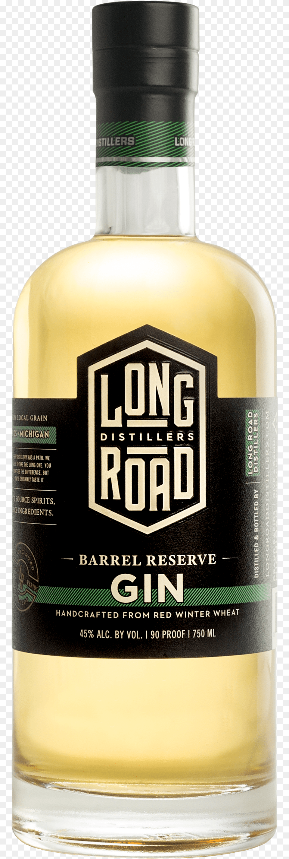 Barrel Reserve Gin Long Road Distillers Glass Bottle, Alcohol, Beverage, Liquor, Cosmetics Free Transparent Png