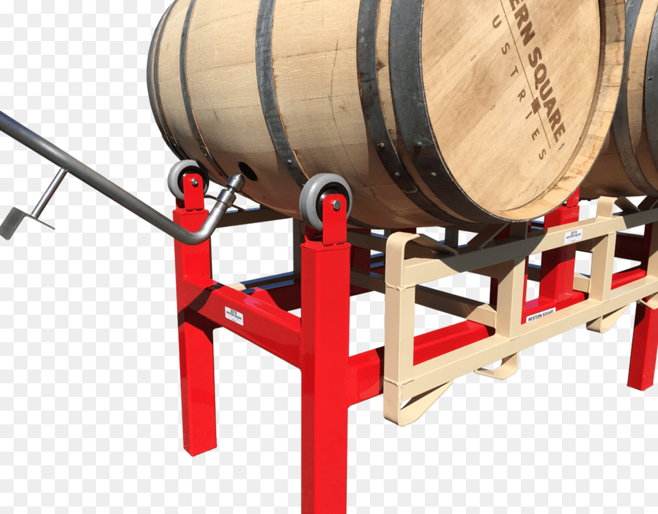 Barrel Washing System With Wand Wine Barrel Rack With Rollers, Keg Png Image