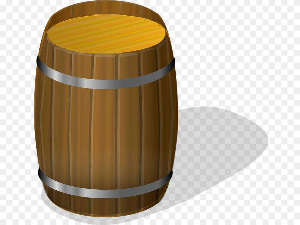 Barrel Wine Wooden Alcohol Beverage Beer Wood, Keg Free Png