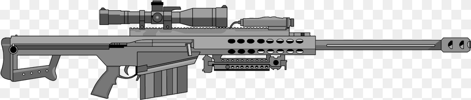 Barret 50 Cal, Firearm, Gun, Rifle, Weapon Png