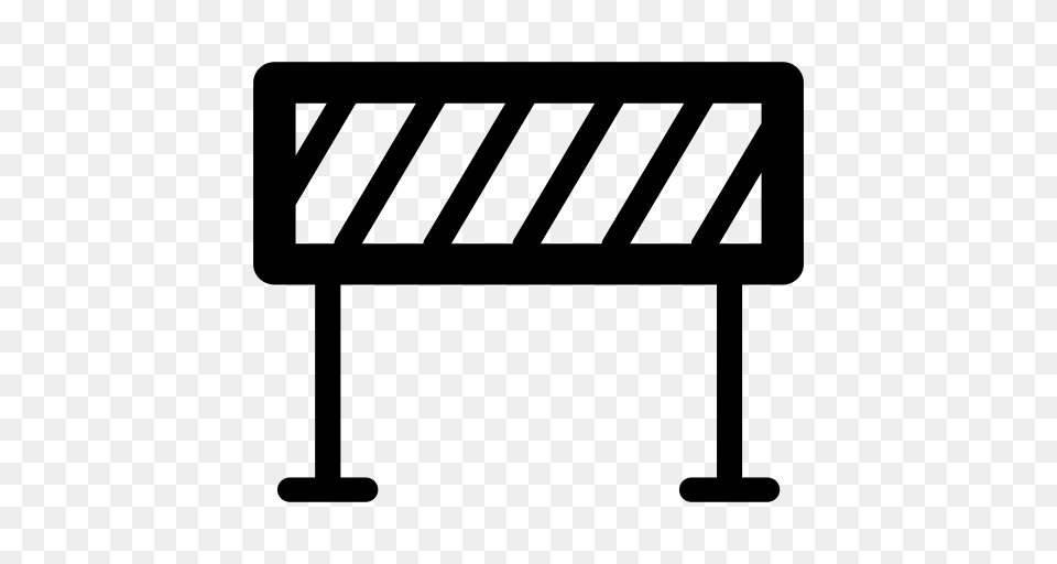 Barricade Barrier Barrier Sign Icon With And Vector Format, Gray Free Png