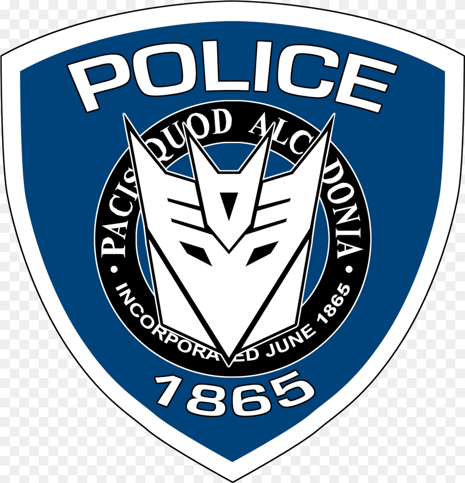 Barricade Police Logo By Machsabre Cmcgh Transformers The Movie Messenger Bag Traveling, Badge, Symbol, Emblem Free Png