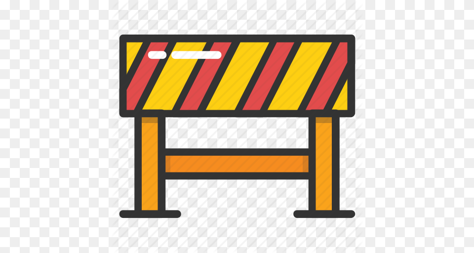 Barricade Road Barrier Road Maintenance Roadblock Traffic, Fence, Scoreboard Free Png