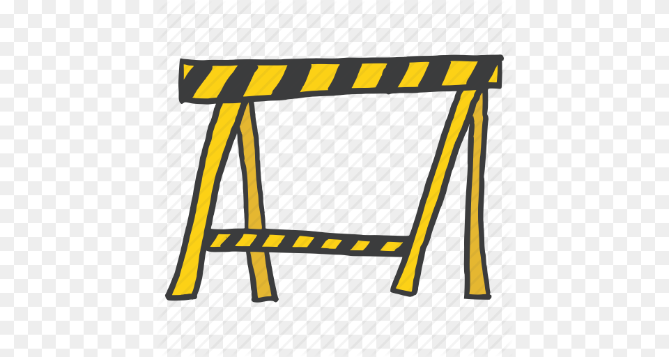 Barrier Construction Safe Safety Tape Under Warning Icon, Fence, Barricade, Blackboard Png Image