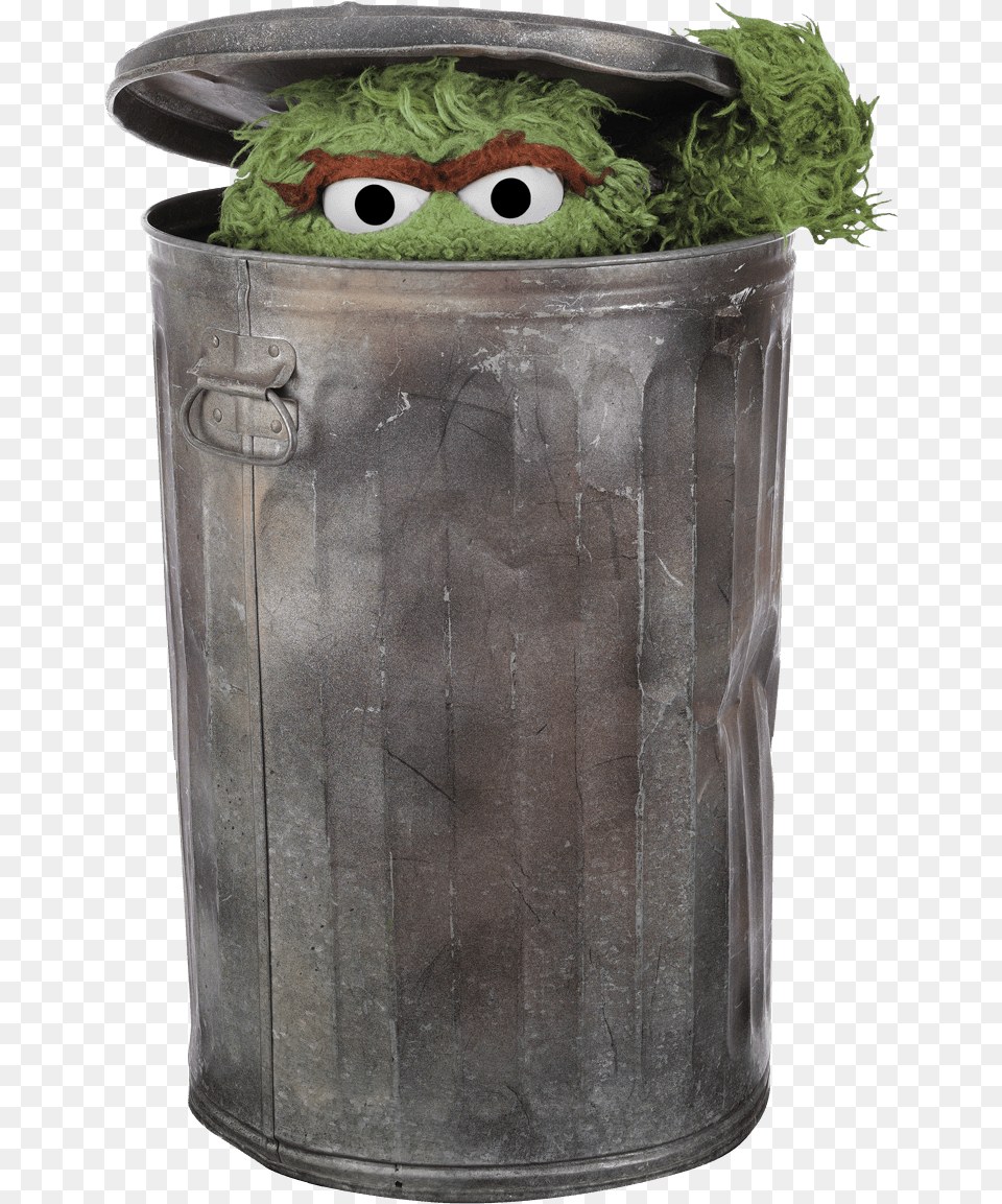 Barrio Ssamo Oscar El En Un Cubo De Basura Oscar The Grouch Trash Can, Tin, Trash Can Free Transparent Png