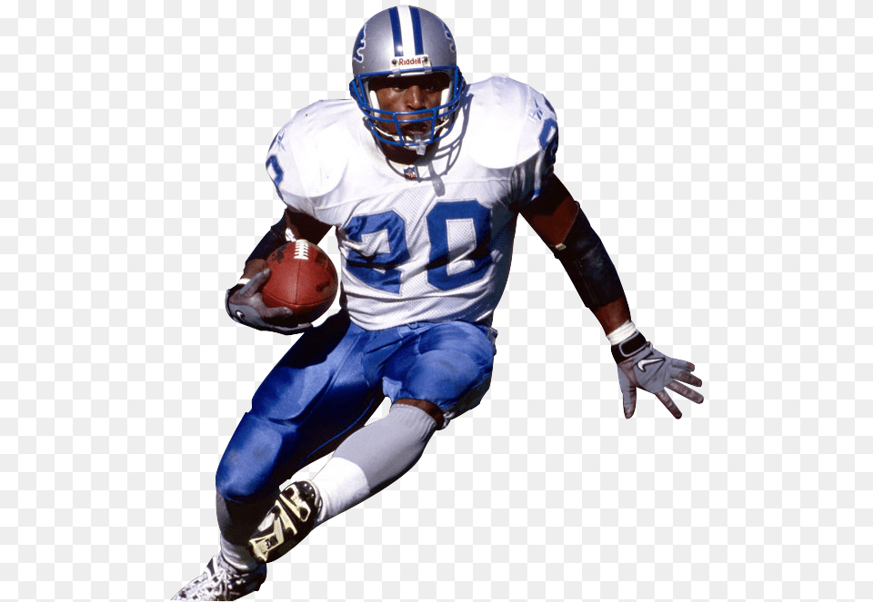 Barry Sanders No Background, Sport, American Football, Playing American Football, Person Png Image