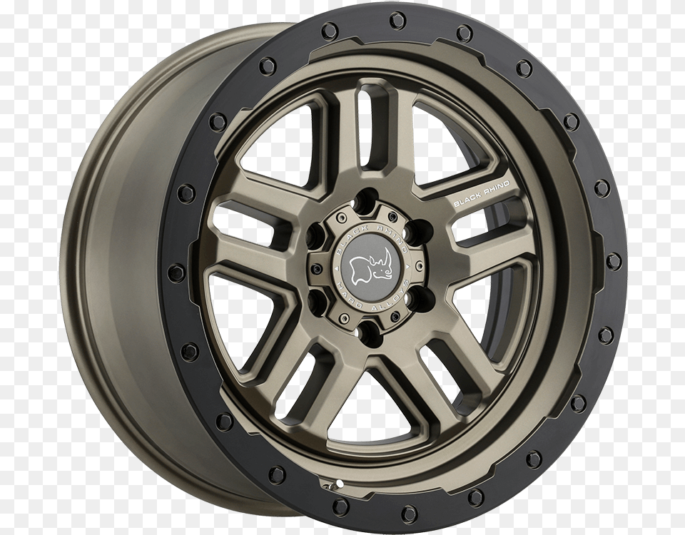 Barstow Matte Bronze Wmatte Black Lip Ring Black Rhino Wheels Barstow, Alloy Wheel, Car, Car Wheel, Machine Png