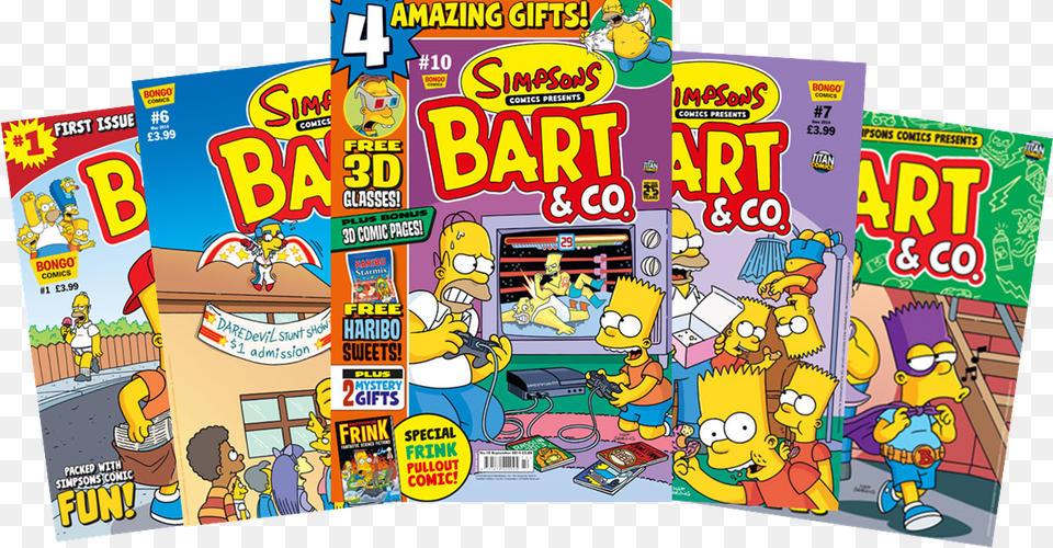 Bart Amp Co Cartoon, Book, Comics, Publication, Baby Free Png
