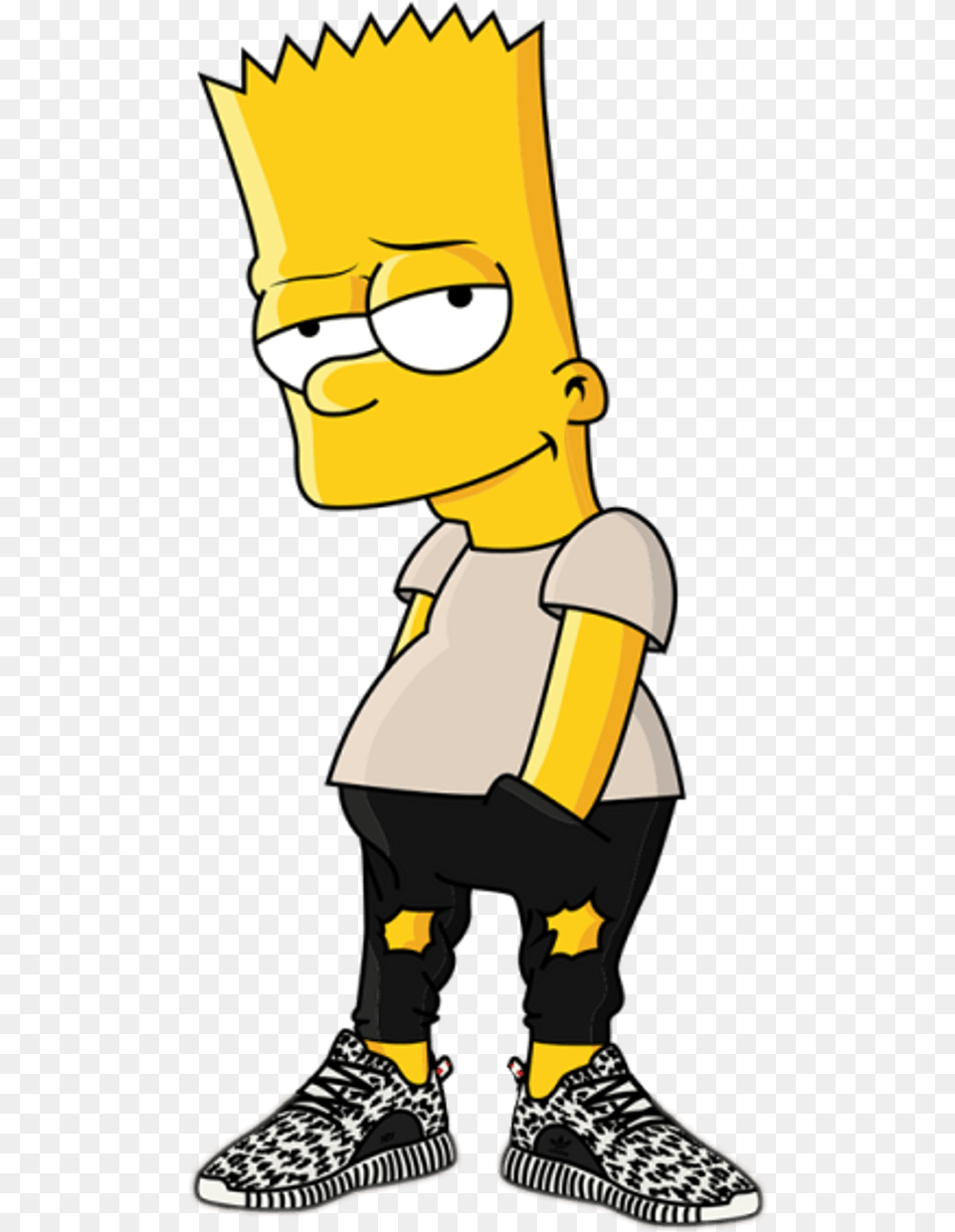 Bart Bape Supreme Logo Los Simpson Bart, Footwear, Shoe, Clothing, Publication Free Png Download