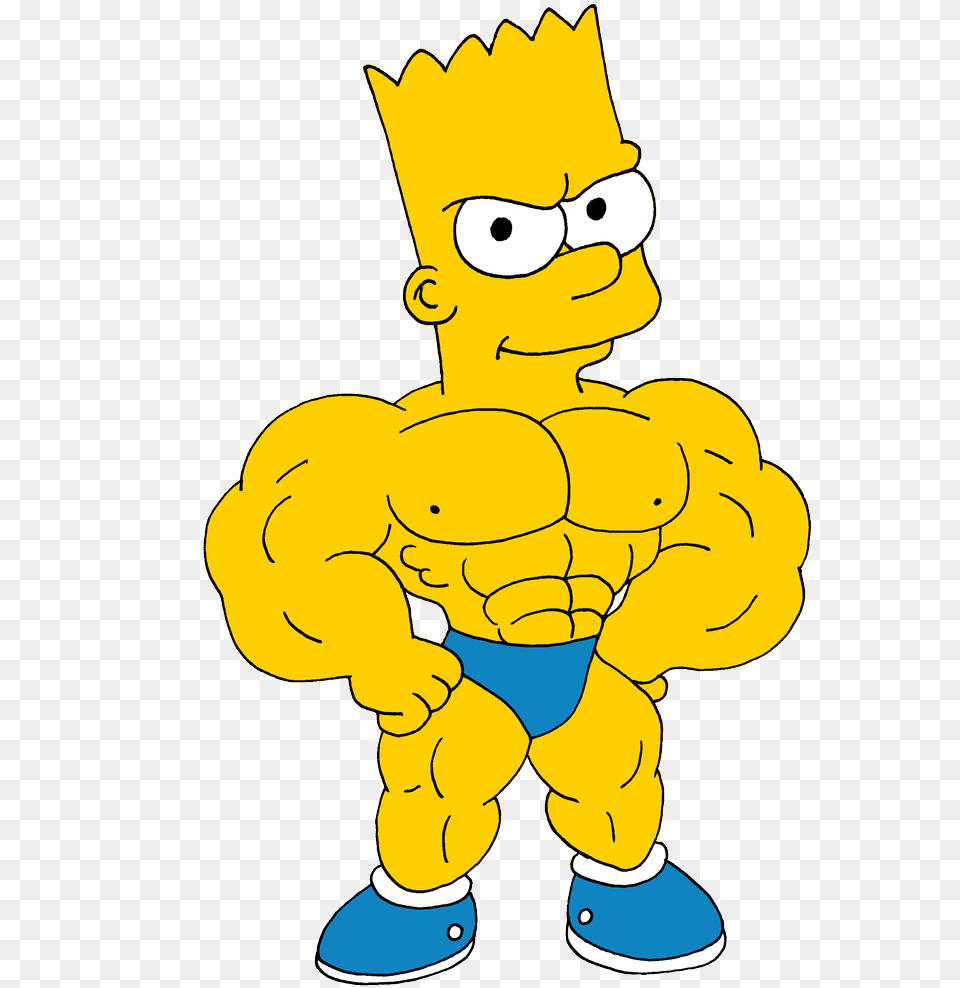 Bart By Musclebrett On Bart Simpson Bodybuilding, Baby, Person, Face, Head Free Transparent Png