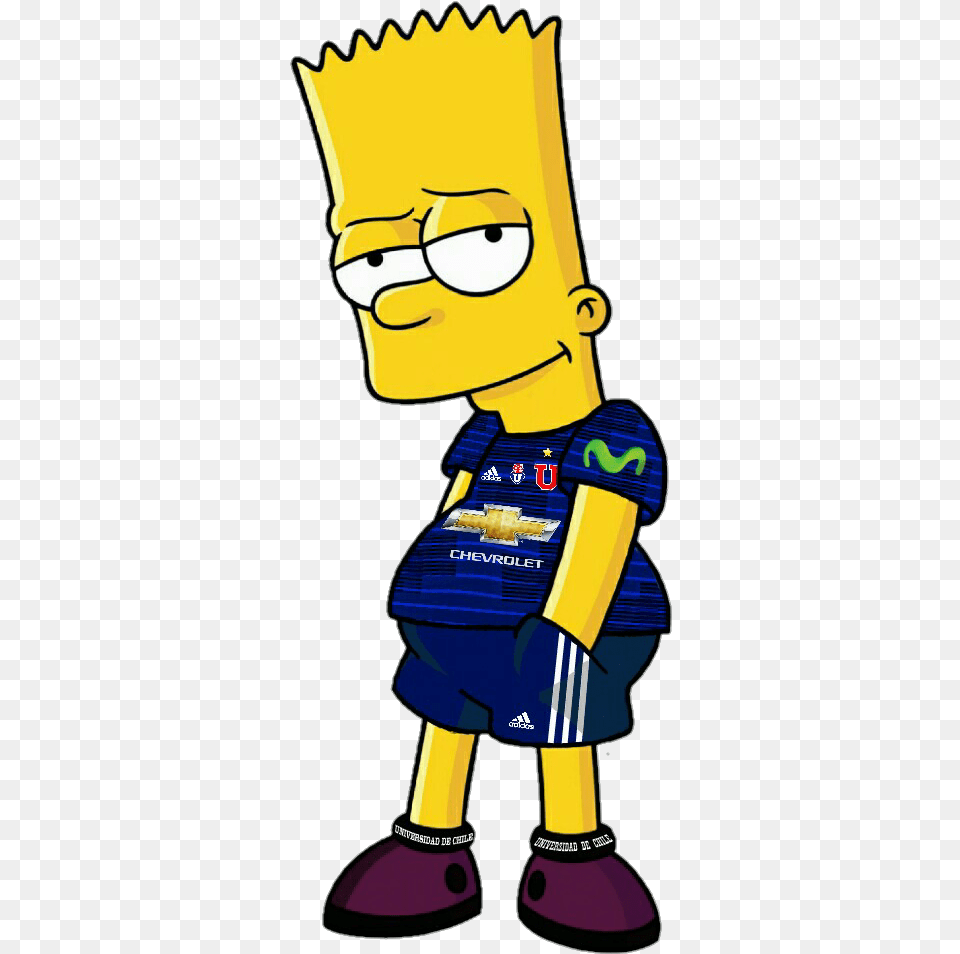 Bart Simpson Adidas U De Chile Chile Bart Simpson Face, Cleaning, Person, Cartoon, Baby Free Png Download
