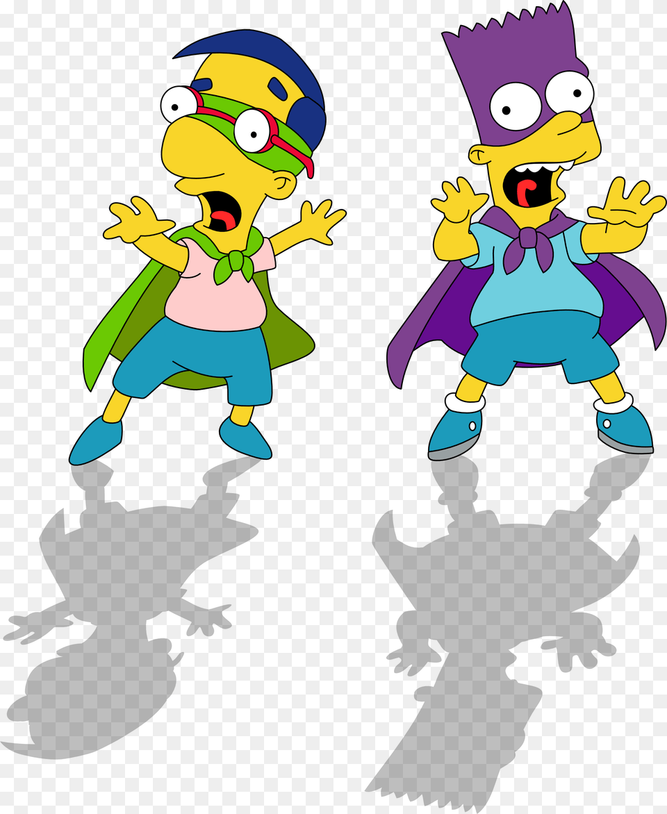 Bart Simpson And Milhouse, Baby, Person, Cartoon Free Png