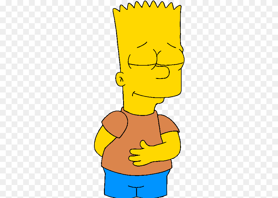 Bart Simpson Bart Simpson Thank You, Baby, Massage, Person, Cartoon Free Png Download