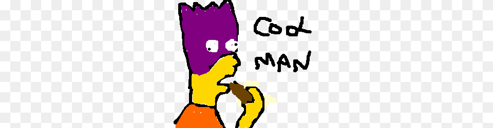 Bart Simpson Eating Beef Jerky Drawing, Purple, Baby, Person Free Png Download