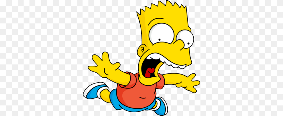 Bart Simpson Falling Transparent, Face, Head, Person, Baby Png Image