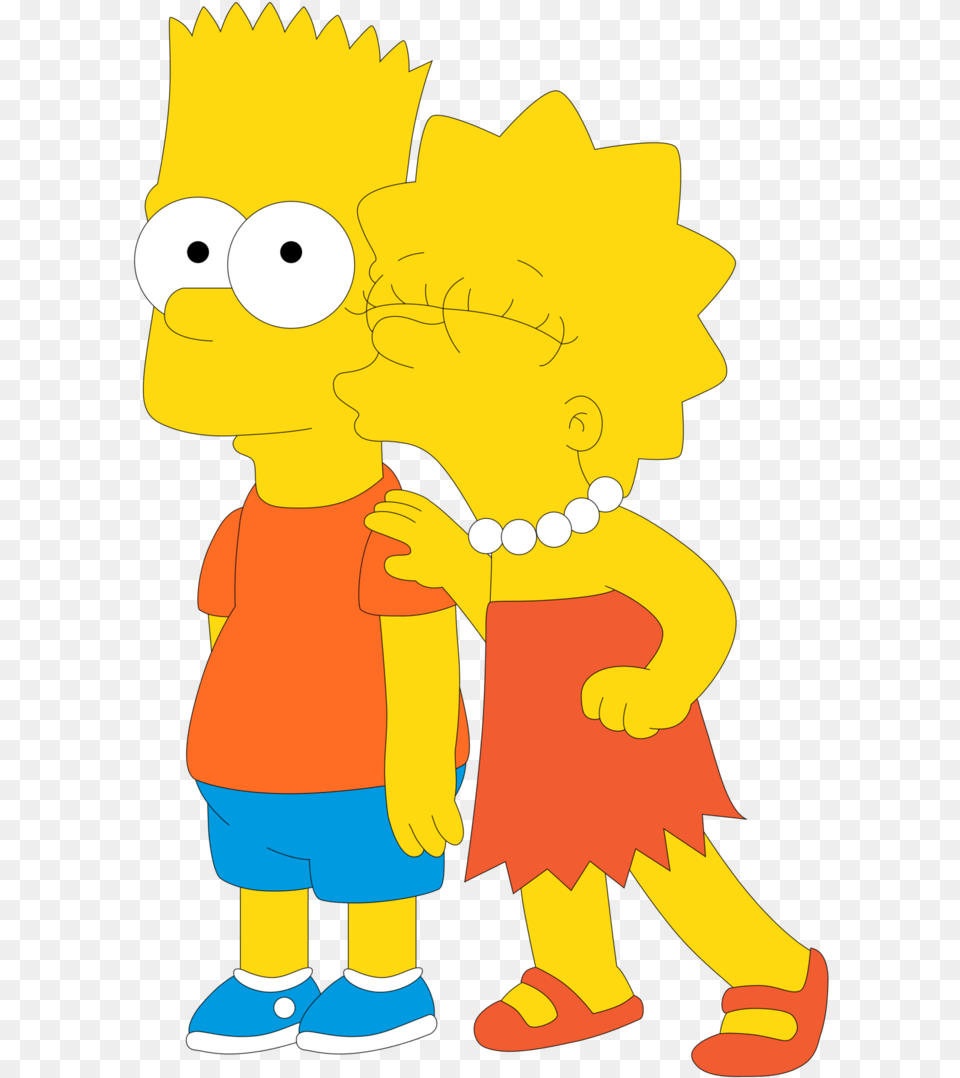 Bart Simpson Lisa Simpson And Siblings Bart And Lisa Simpson, Baby, Person, Cartoon Png Image