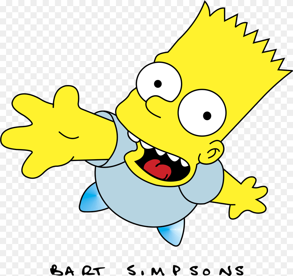 Bart Simpson Logo Transparent Bart Simpson Black Amp White, Cartoon Png