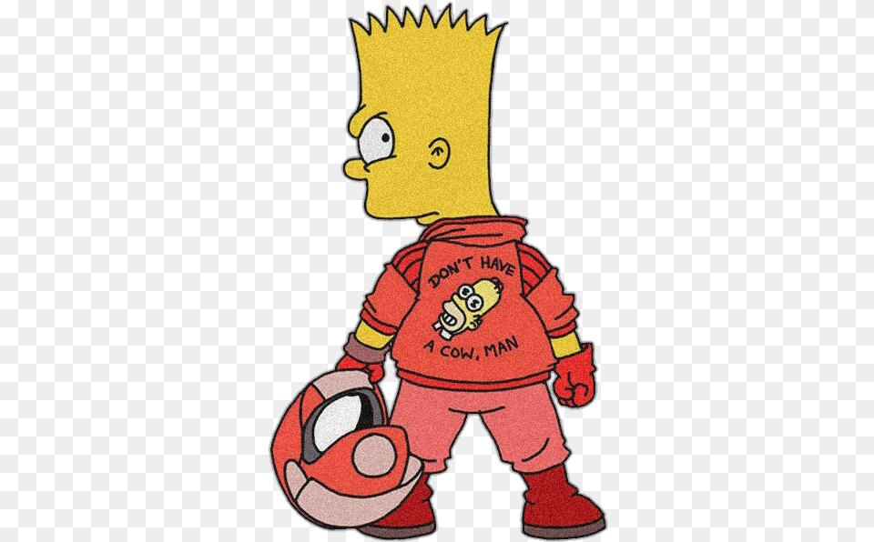 Bart Simpson Simpsons Cartoon Aesthetic Red Tumblr Bart Simpsons, Baby, Person Free Transparent Png