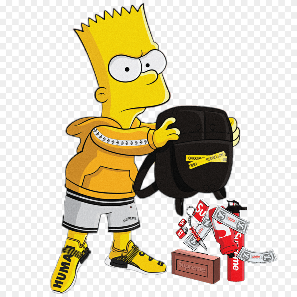 Bart Simpson Supreme Gucci Simpsons Brick Bartsupreme Free Png