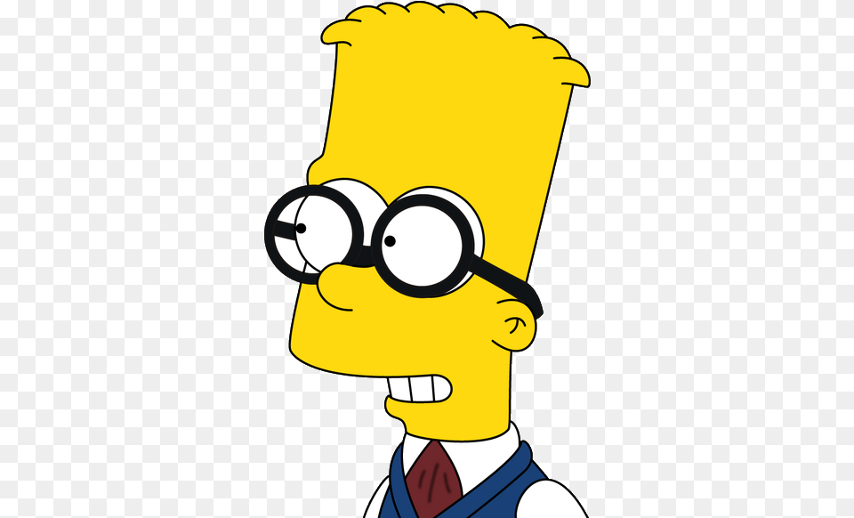Bart Simpson Wearing Googles Lisa Simpson Pensando, Cartoon, Baby, Person Free Png Download