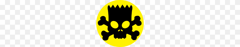 Bart Skull And Crossbones, Logo, Symbol, Emblem Png Image