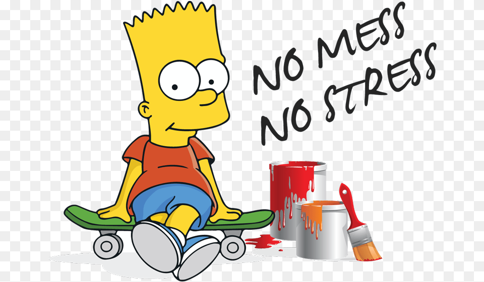 Bart The Painter Cartoon Painting And Decorating, Baby, Person, Cup, Face Free Transparent Png