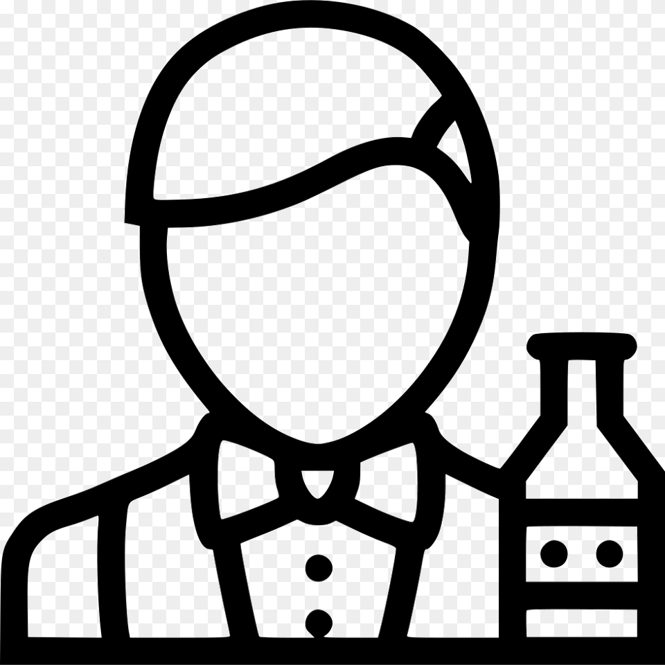 Bartender Icon Download, Accessories, Formal Wear, Stencil, Tie Free Transparent Png