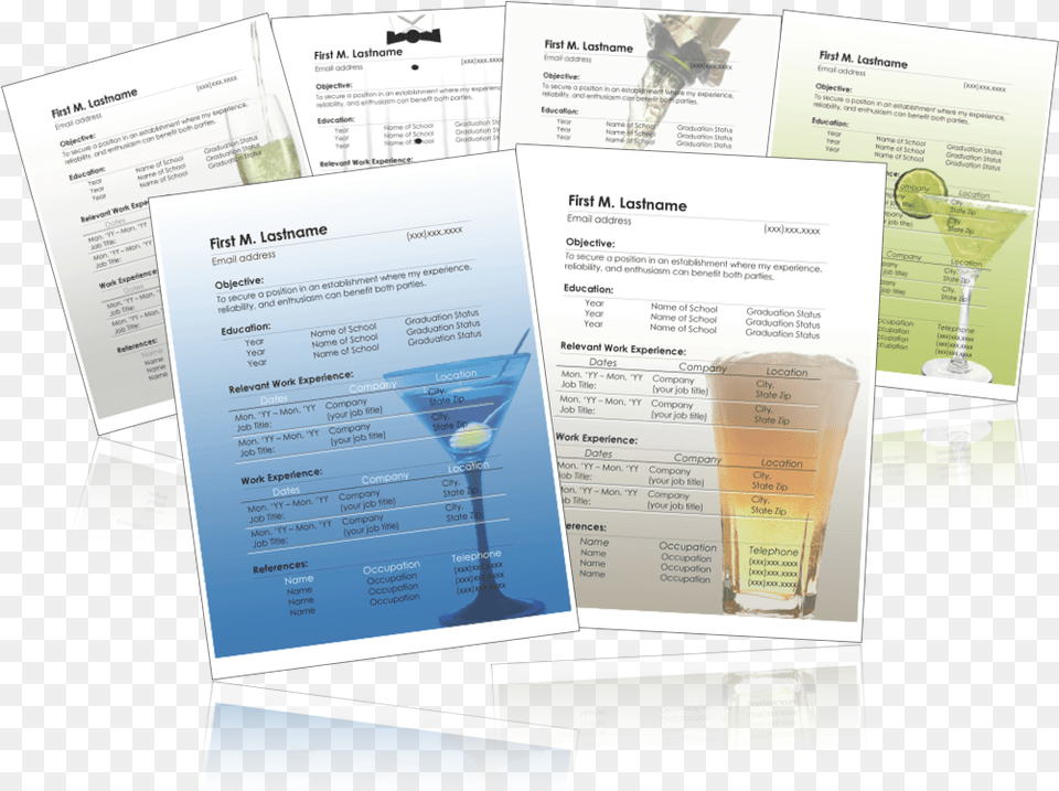 Bartender Resumes, Advertisement, Poster, Text, Business Card Free Png Download