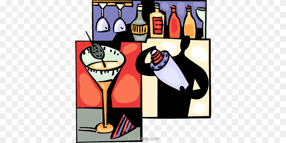 Bartenders Royalty Vector Clip Art Illustration, Alcohol, Beverage, Cocktail, Bartender Free Transparent Png