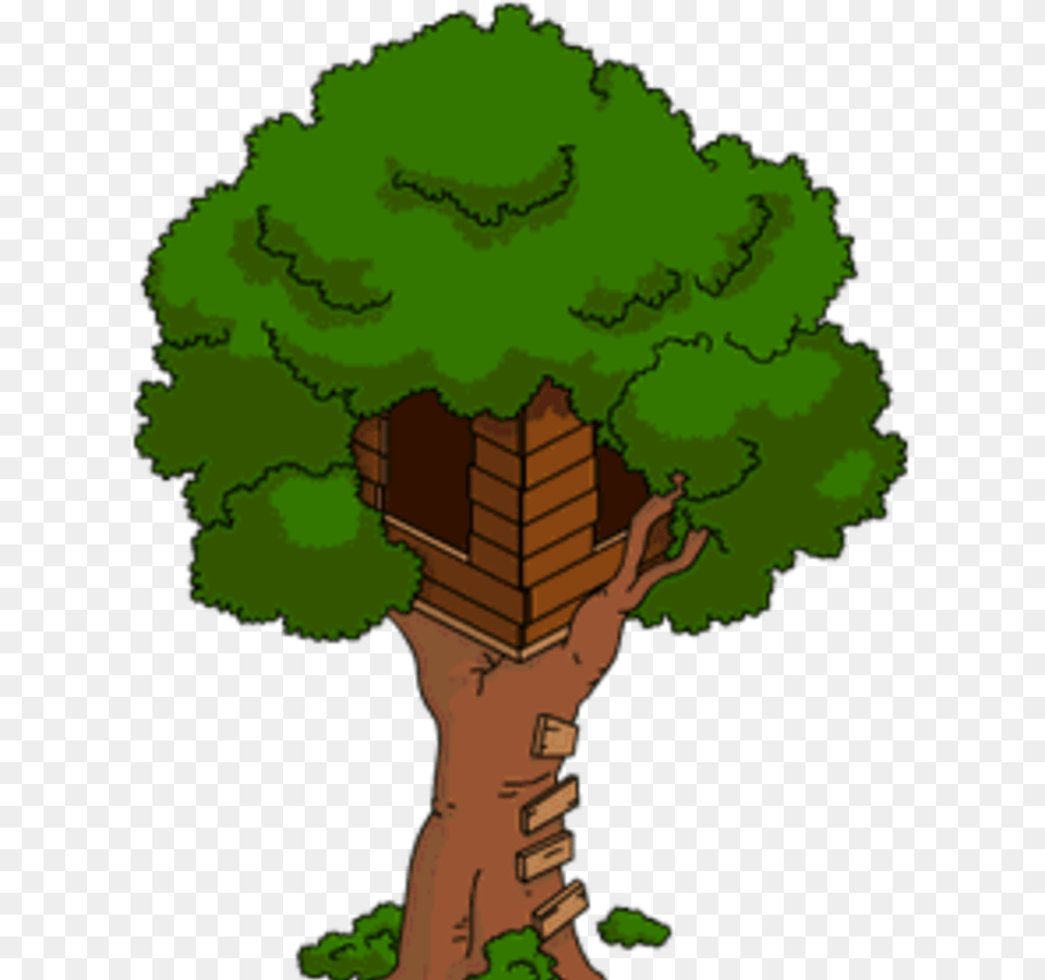 Barts Treehouse, Green, Plant, Tree, Vegetation Free Png Download