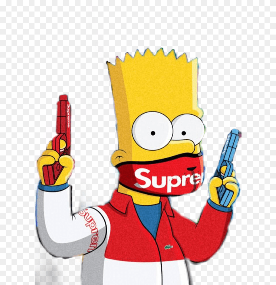 Bartsimpson Bart Supreme Supremebart Simpsons Supreme Wallpaper Gucci Logo, Baby, Person, Cartoon Free Png Download